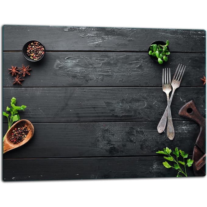 TMK ArtDeko - Snijplank - Glas - 52x40cm - Kleurrijk Design