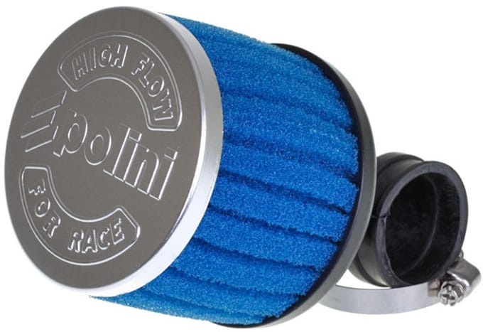 Luchtfilter Polini Special Airbox 34mm haaks (lang)