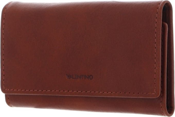 VALENTINO Leren Kaarthouder Sleutelgeval Five Card Holder / Keys Cuoio Bruine