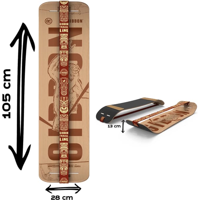 Gibbon - Slackline - Giboard set - Roots rocker - Travel