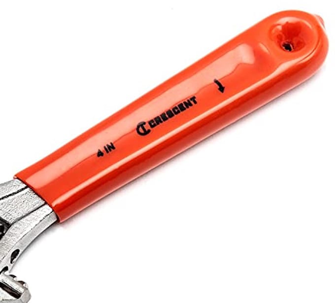 Verstelbare moersleutel met comfortgreep - 10 cm