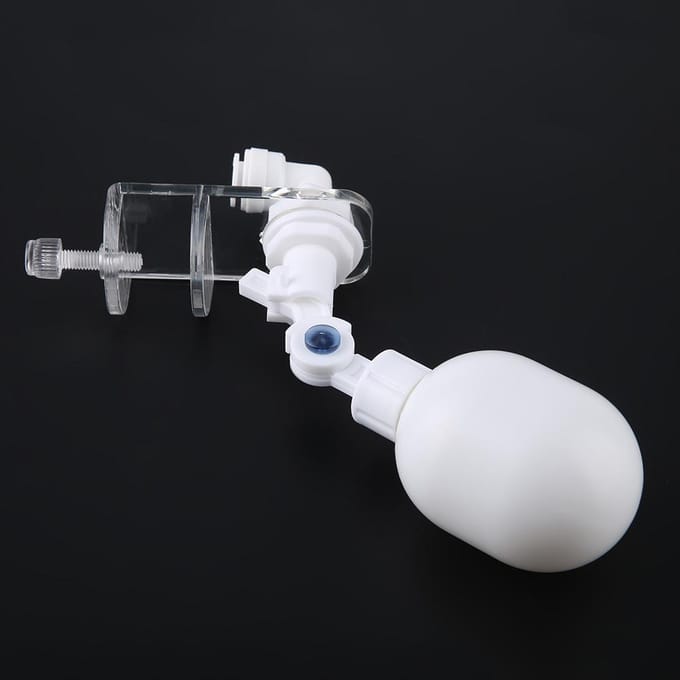 Contrôleur de remplissage d'eau automatique, système AutotopOff, montage de vanne à flotteur réglable pour aquarium white