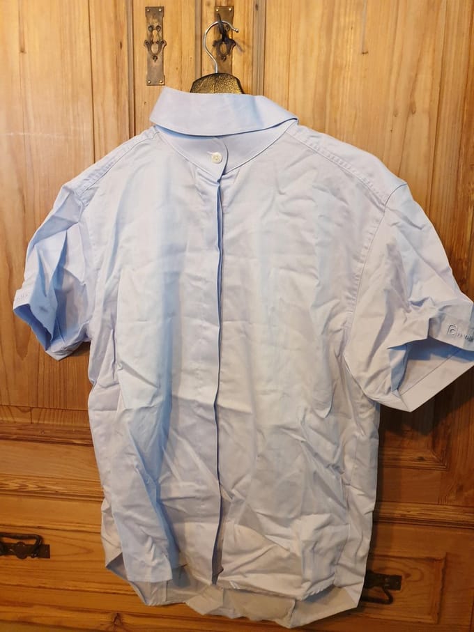 Cavallo wedstrijdblouse lichtblauw - maat 40