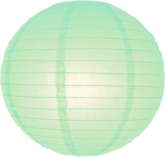 Brandvertragende lampion mint groen 75 cm - brandwerend