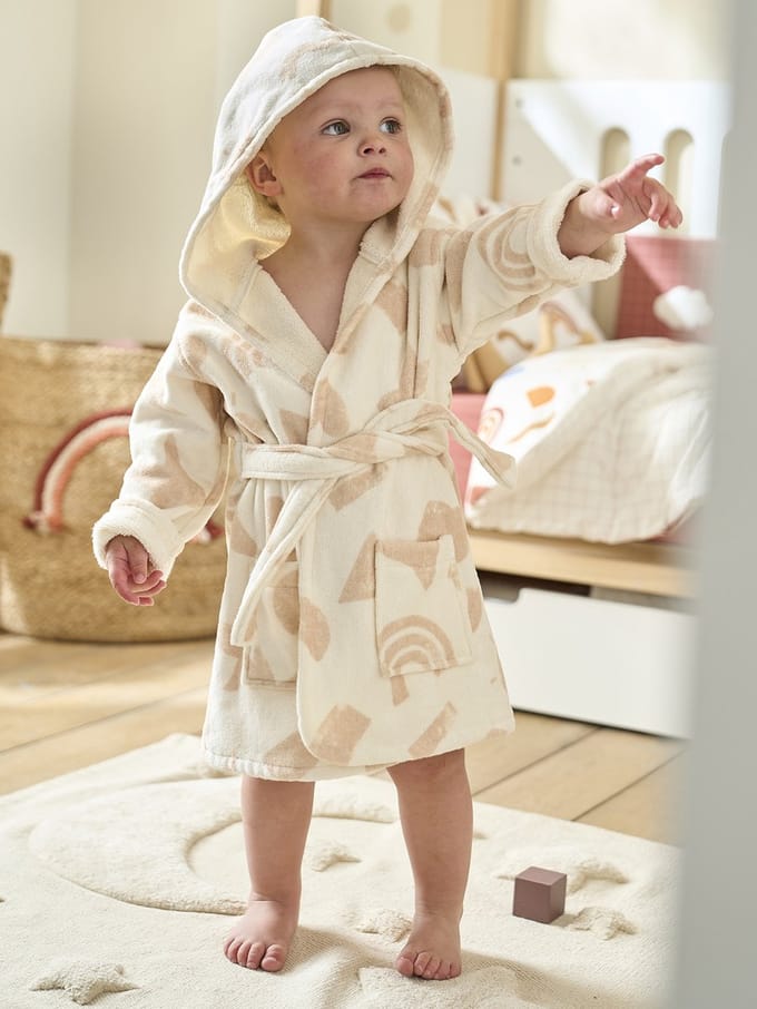 Vertbaudet Badjas baby van biokatoen HAPPY SKY