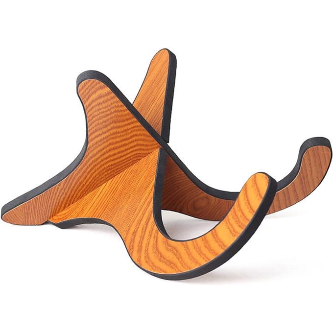 Houten Standaard Draagbare Beugel Houder Plank Montage voor Ukulele Viool orange