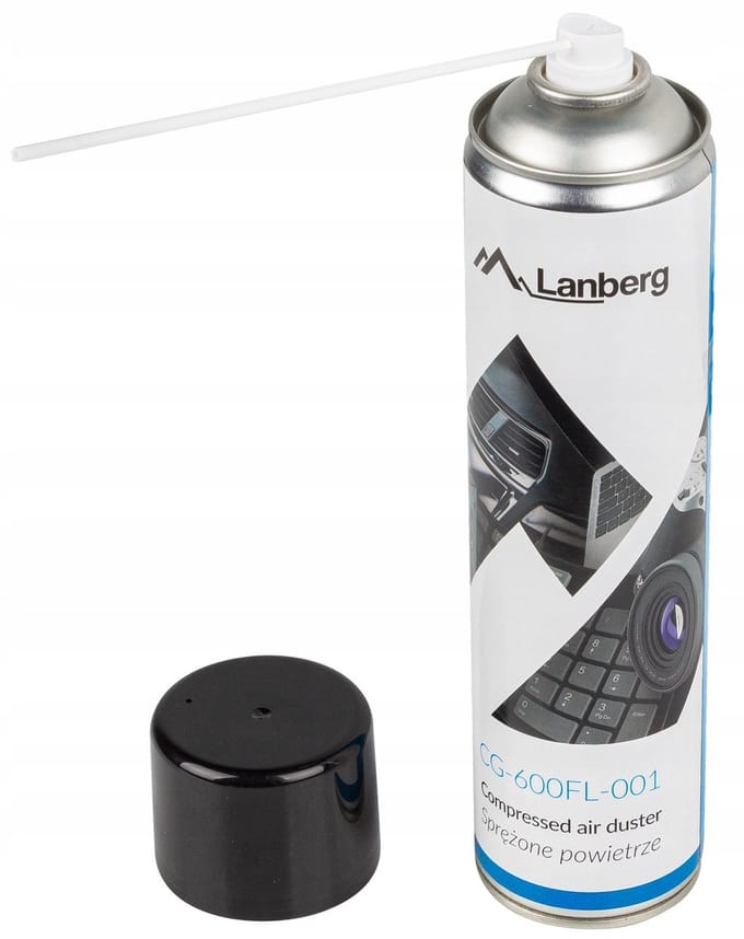Lanberg Air Duster - Gecomprimeerde Lucht - 600ml - OEM - Ontvlambaar