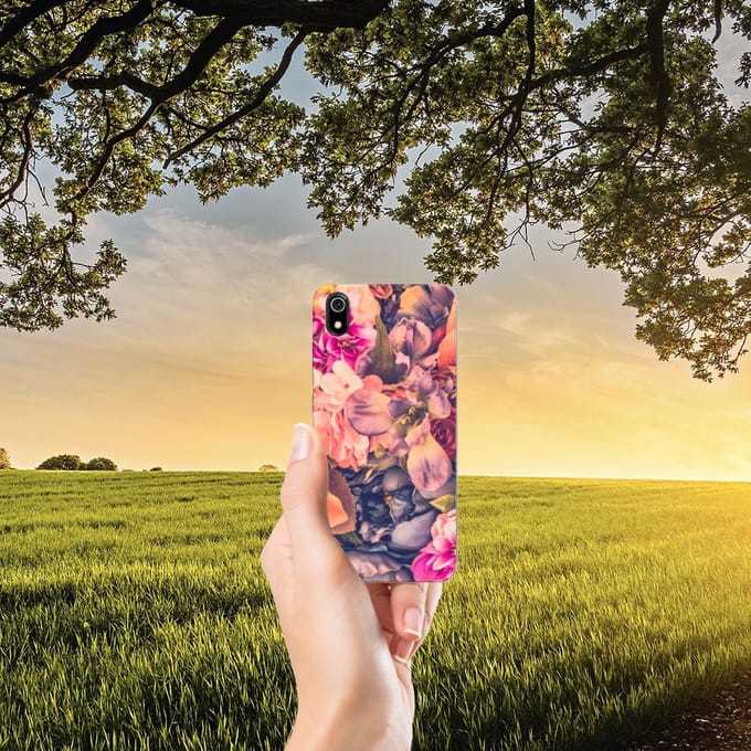 Xiaomi Redmi 7A TPU Case Bosje Bloemen