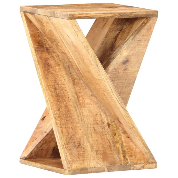 vidaXL - Bijzettafel - 35x35x55 - cm - massief - mangohout