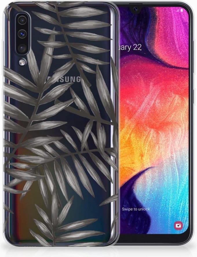 Samsung Galaxy A50 TPU Case Leaves Grey