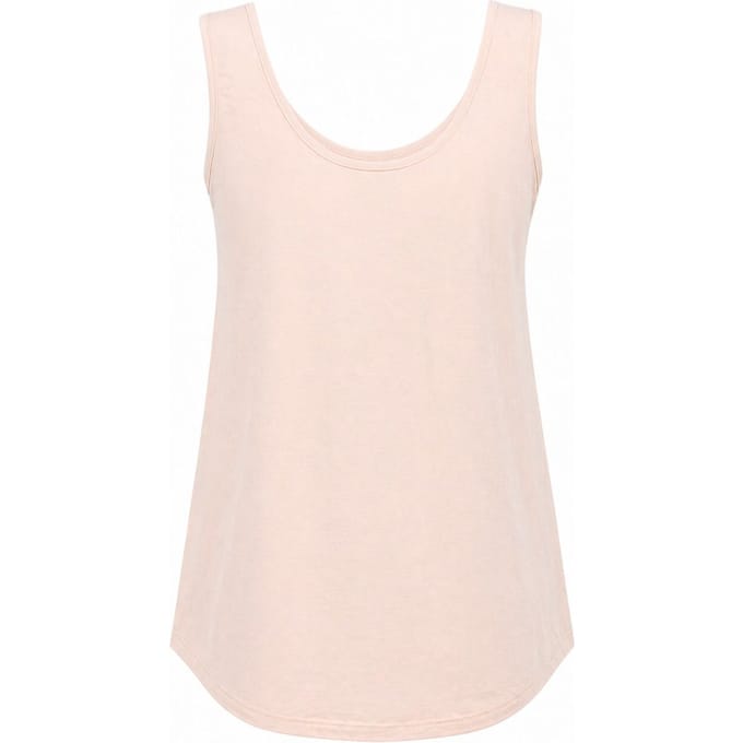 Casual U-Hals Katoenmix Tanktop