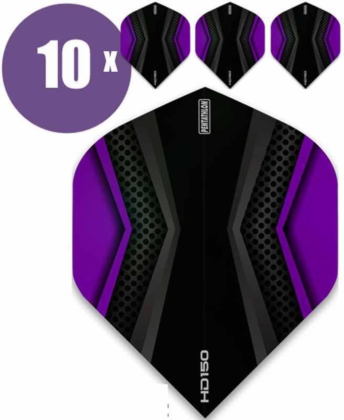 ABC Darts - Dart Flights - Pentathlon HD150 Paars - 10 sets (30 st.)