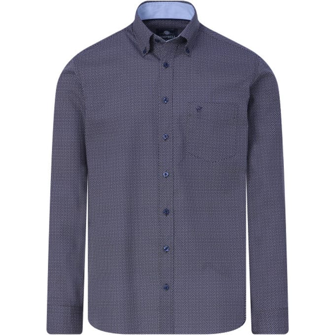 Campbell Casual overhemd met lange mouwen