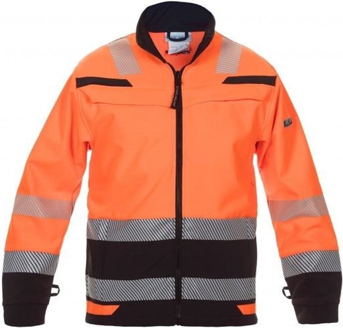 Hydrowear Telford softshelljack EN471 | 04025985-149 | oranje/zwart | M