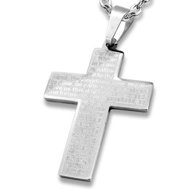 Amanto Ketting Alwin - 316L Staal - Kruis - 40x30mm - 60cm