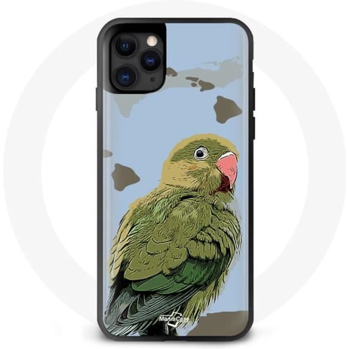 Coque Iphone 13 pro Vert Perruche