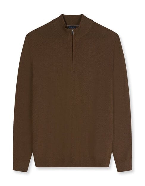 OLYMP Casual Breisel, Zwart-Bruin