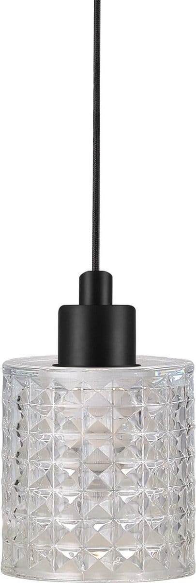 Nordlux Hanglamp Hollywood Zwart Transparant E27