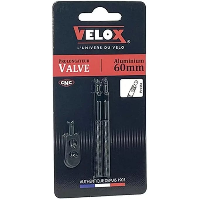 Ventielverlengstukken met halve schroefdraad Velox (x2)