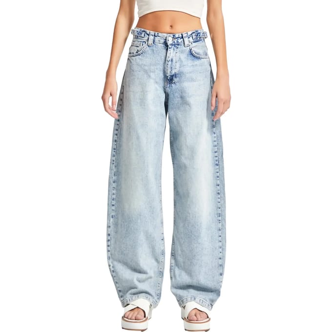 It's Basic - Skater Mid Rise Jeans - Bleached