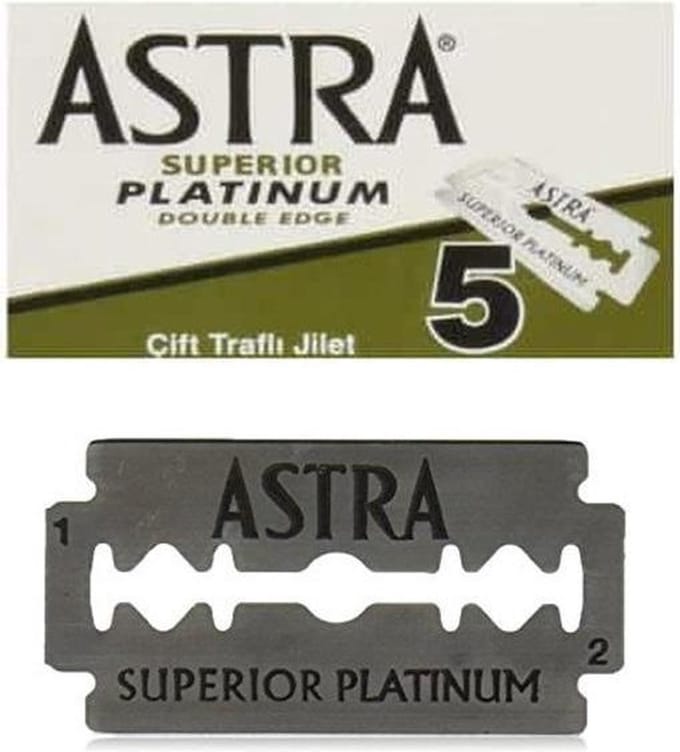Astra Superior Platinum scheermesjes - Double Edge Blade - 1 doosjes van 5 scheermesjes