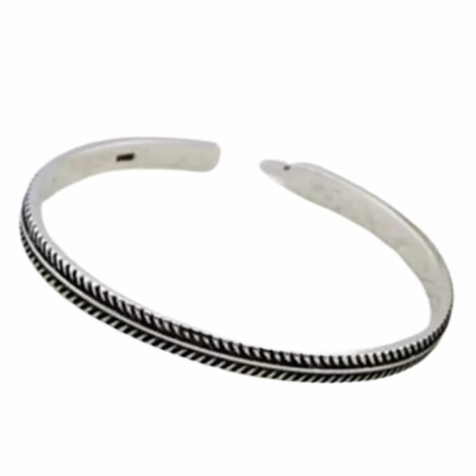 Armband- Cleo- Zilver- Bangle- V motief - Charme Bijoux