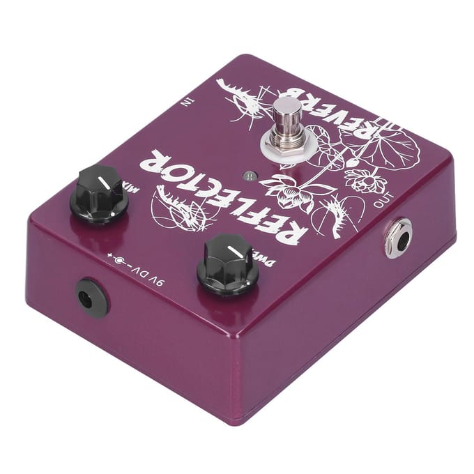 Spring Reverb Pedaal Elektrische Gitaar Reflector Effect Accessoires Aluminiumlegering Behuizing CP?44 pink