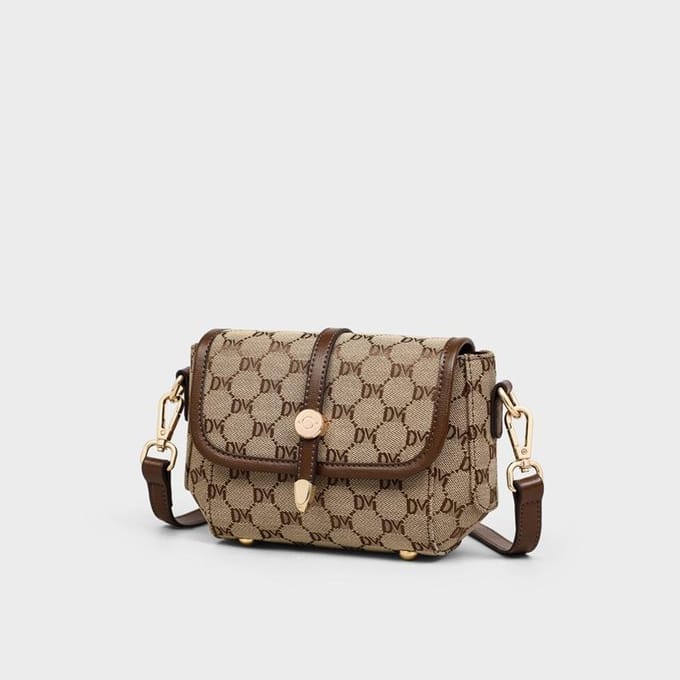 Dames tas Canvas Dames tas Crossbody tas Kleine vierkante schoudertas gray