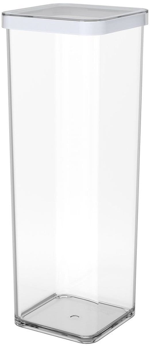 Rotho Loft voedselbewaardozen - met witte siliconenafdichtring - vierkant 2 liter - transparant