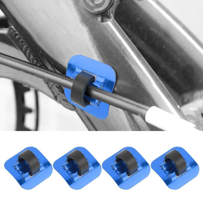 CANSUCC 4 Stuks Fietsremkabel Buisgeleider Versnellingskabel Adapter Fietsframe C-gesp