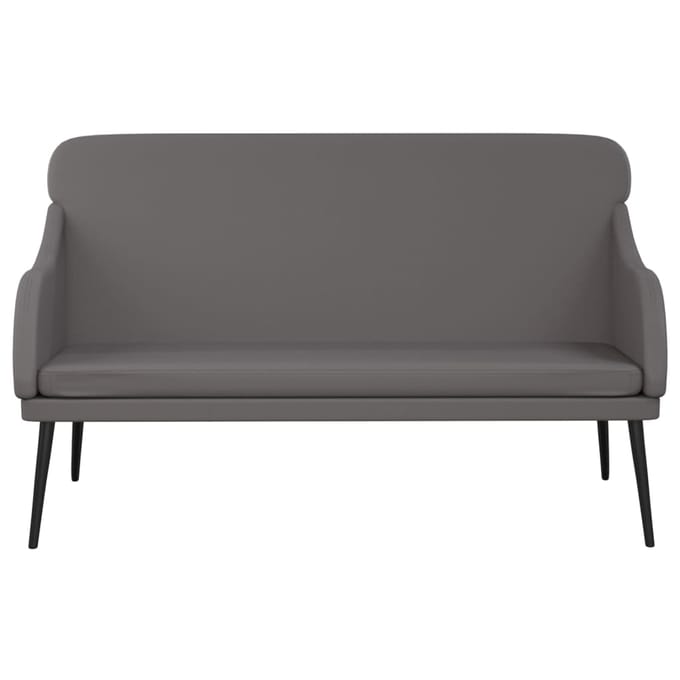 vidaXL Bankje 110x76x80 cm kunstleer grijs