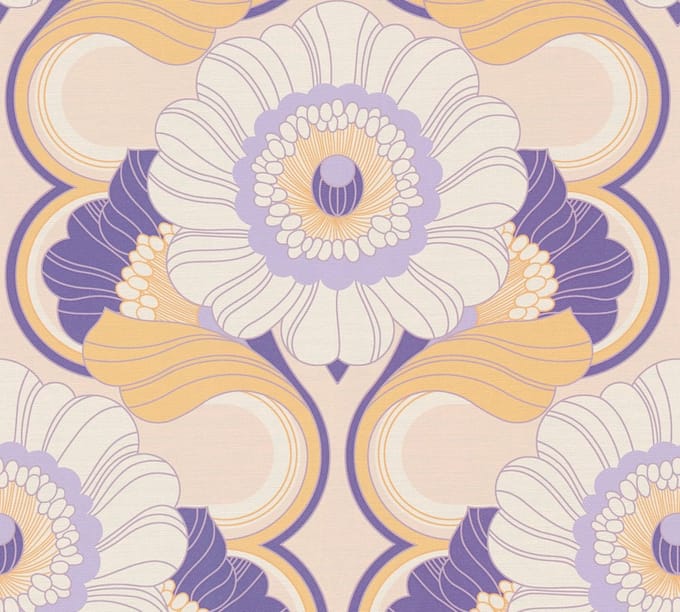 RETRO BEHANG | Floraal - meerkleurig - A.S. Création Retro Chic