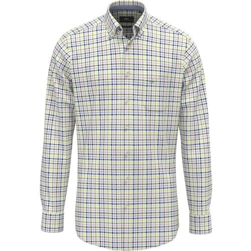 Fynch-Hatton Overhemd Multicolor Check Washed Oxford Pear-Multi / male