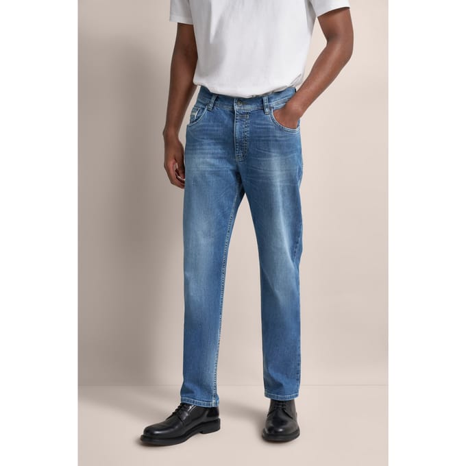 Bugatti Herren Jeans met een licht gebruikte look