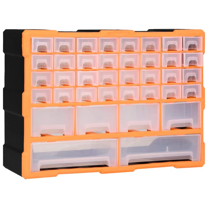vidaXL - Organiser - met - 38 - lades - 52x16x37,5 - cm