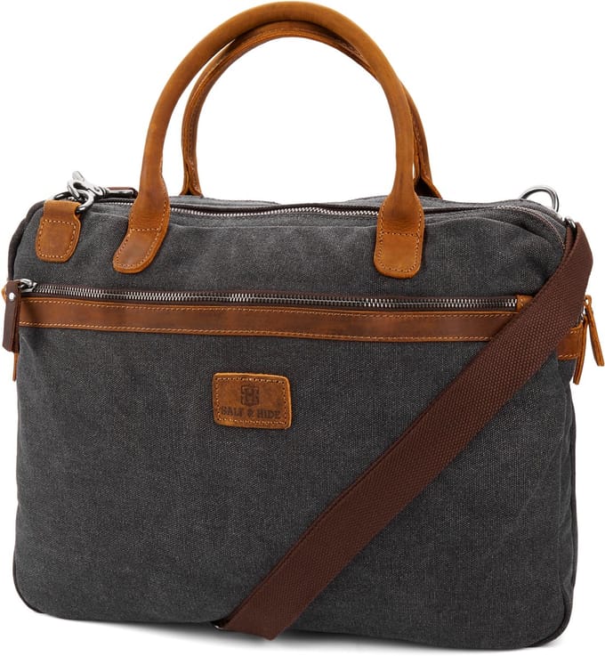 Shane Grijze & Tankleurige Laptoptas