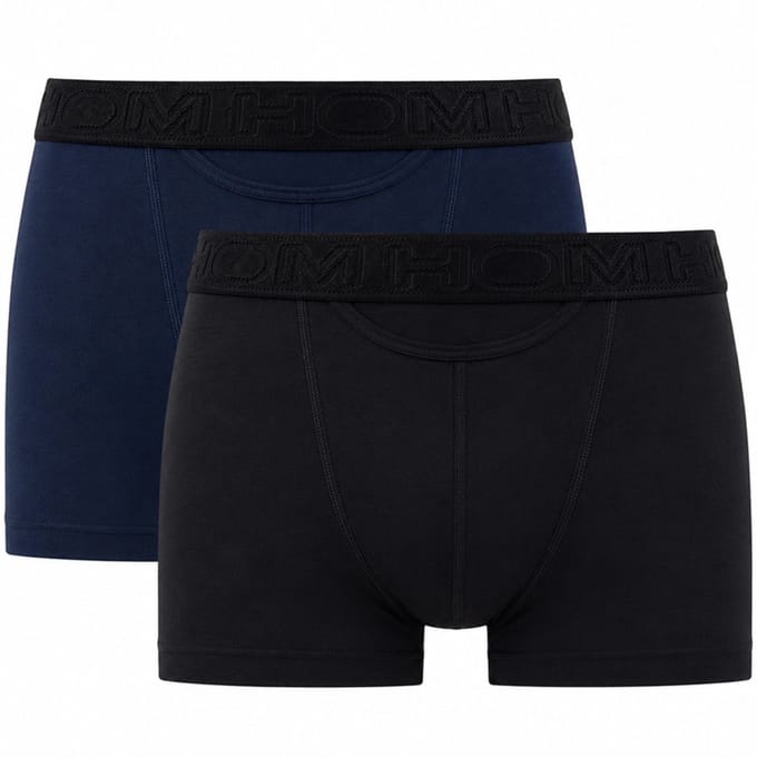 HOM - Boxerlines#2 - HO1 Boxer Briefs (2-pack) - Heren Boxer met horizontale gulp - Navy/Black - M