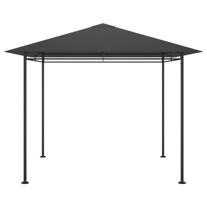 vidaXL - Prieel - 180 - g/m² - 3x3x2,7 - m - antracietkleurig