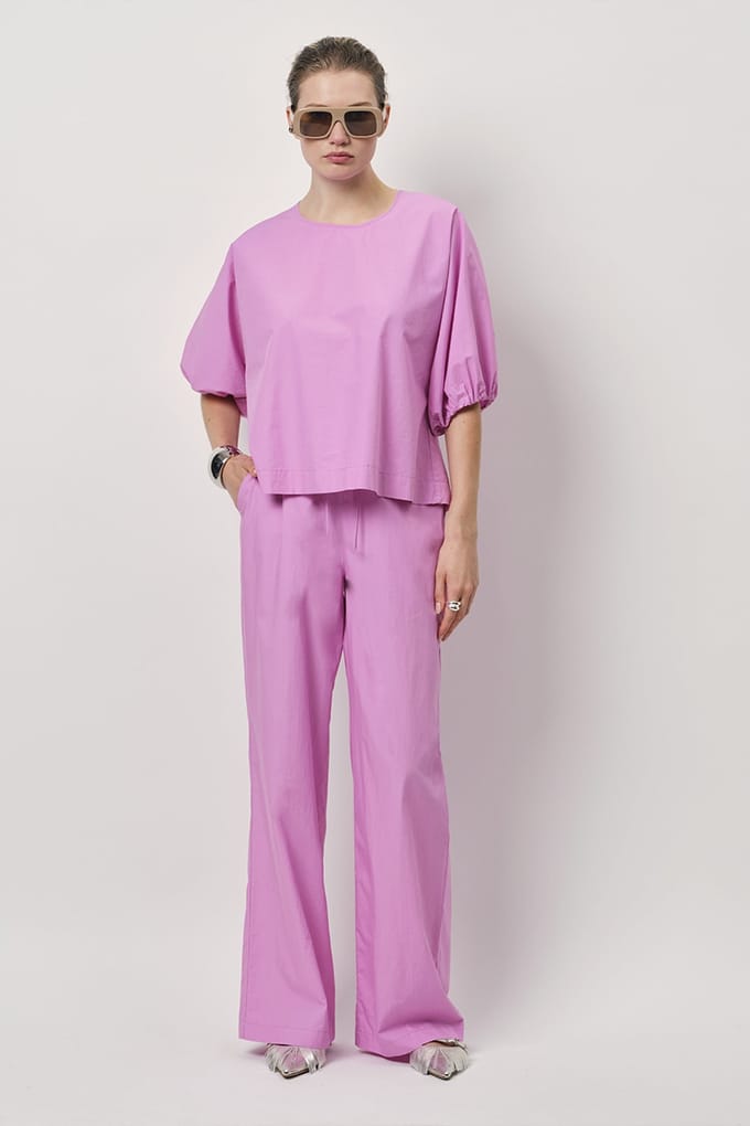 Dante6 Riann Balloon Sleeve Top Hyper Blush Größe: 36 | Blusen Outlet | Damen