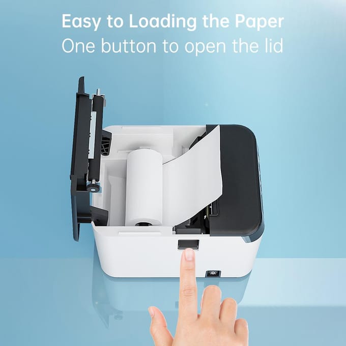 80mm Bonprinter ESCPOS Thermische Printer Desktop Direct Print USB+LAN-verbinding Hoog US