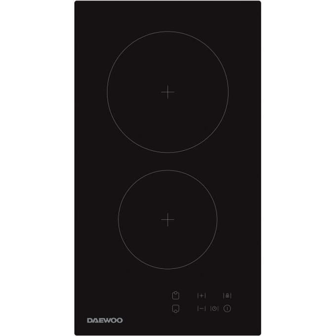 Plaque de cuisson vitrocéramique - DAEWOO - 2 foyers - 30 cm - BH3VTF19BNM - Noir