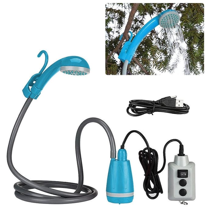 Golaro Camping Douche met Douchekop - Oplaadbare Campingdouche - Buitendouche - Tuindouche - Draagbare Douche - Mobiele Douche
