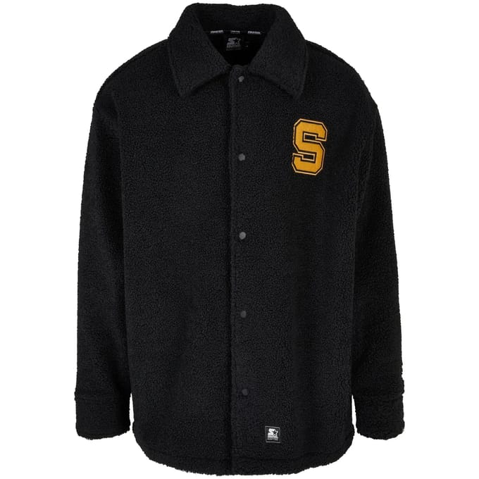 Starter Black Label - Sherpa Shirt Jacket - L - Zwart