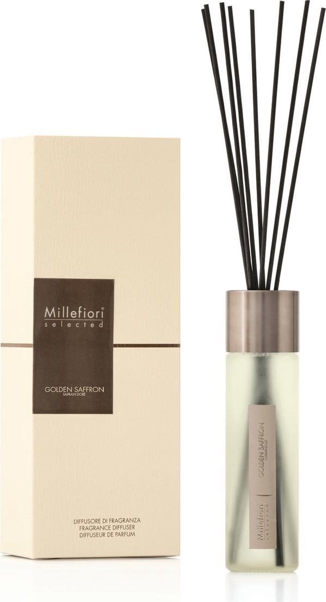 Millefiori Selected Geurstokjes 350 ml - Golden Saffron