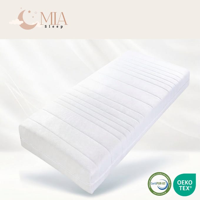 MIA Sleep 90x170 Pocketveer matras - 20 cm dik - Koudschuim - Gemiddeld - 300 veren