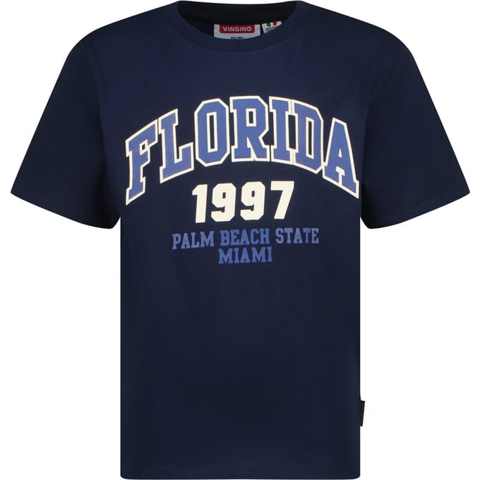 Vingino Hoida Dark Blue Maat: 2 | T-Shirts Outlet | Unisex | Blauw