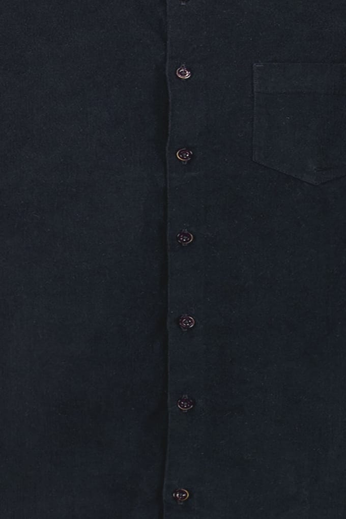 No Excess Shirt Corduroy Solid Night Größe: XL | Casual hemden Outlet | Herren | Schwarz