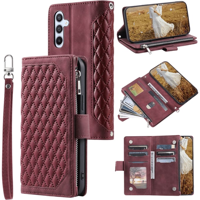 TwoTone Samsung Galaxy A57 Wallet Hoesje Rood