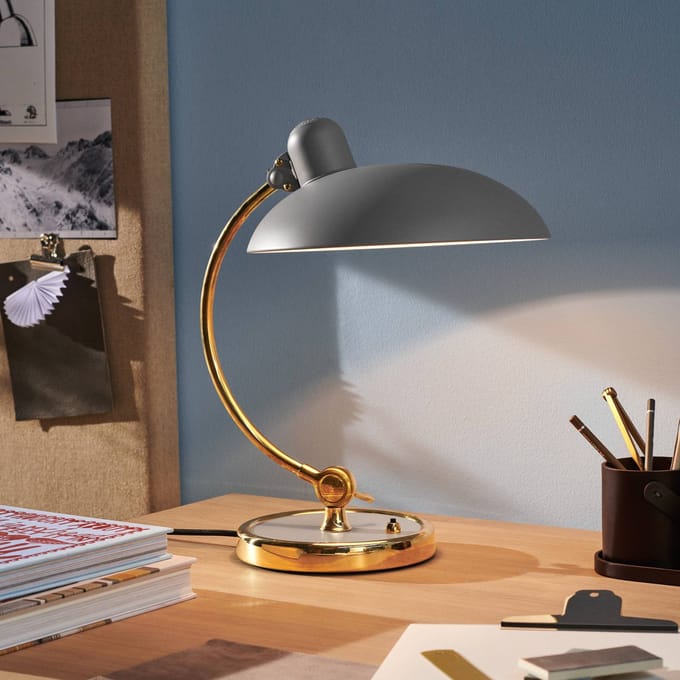 FRITZ HANSEN tafellamp Kaiser Idell Luxus, grijs/messi