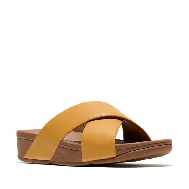 FitFlop Dames sandalen Lulu Cross Slide Sandals Leather K04